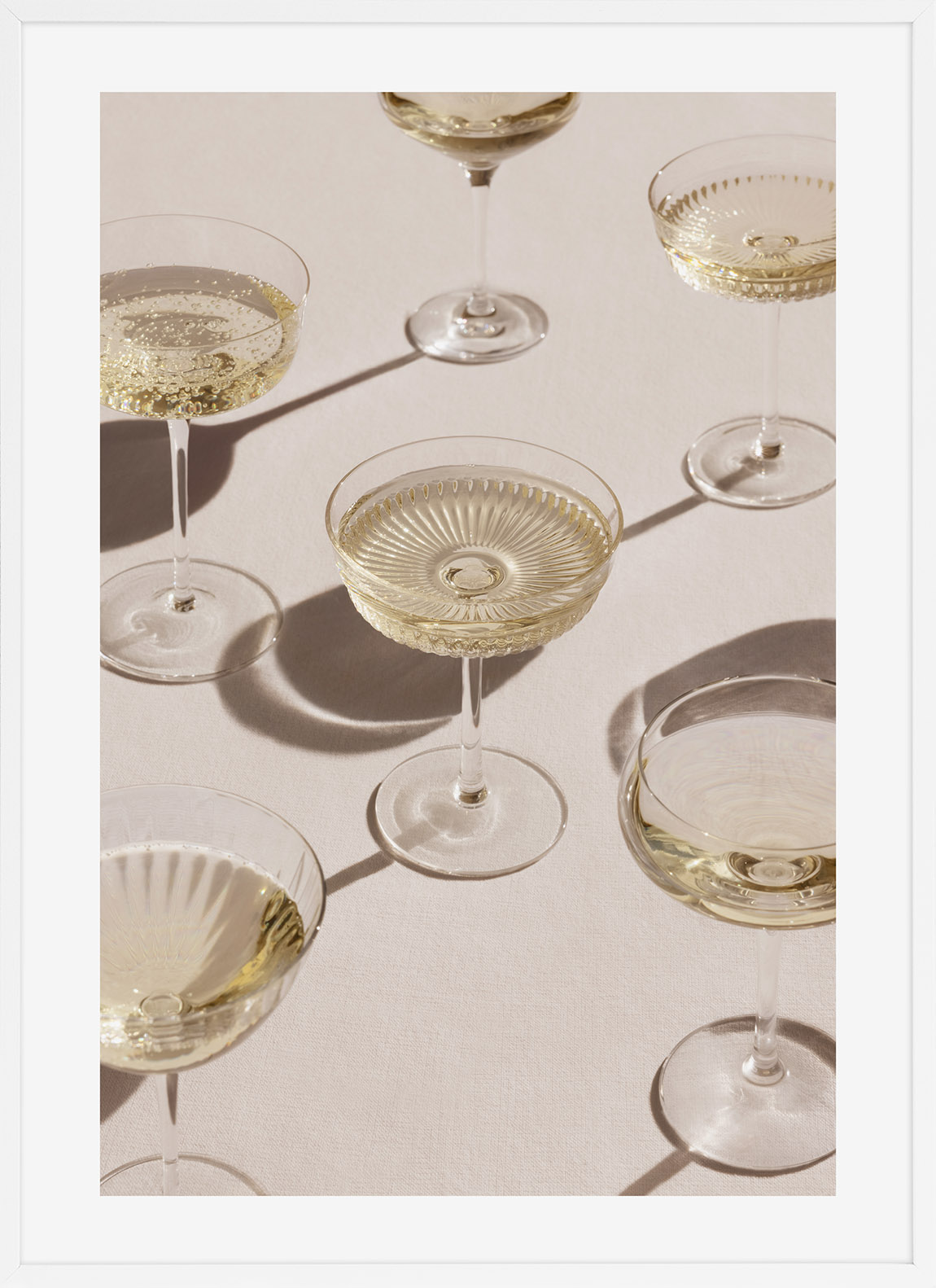 GLASSES OF CHAMPAGNE POSTER
