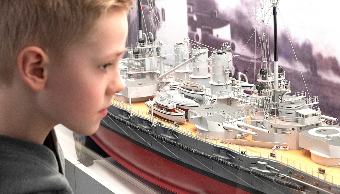 Model of SMS Ostfriesland. Foto: Deutsches Marinemuseum / Jenny Rosentreter | Deutsches Marinemuseum: Welcome on board
