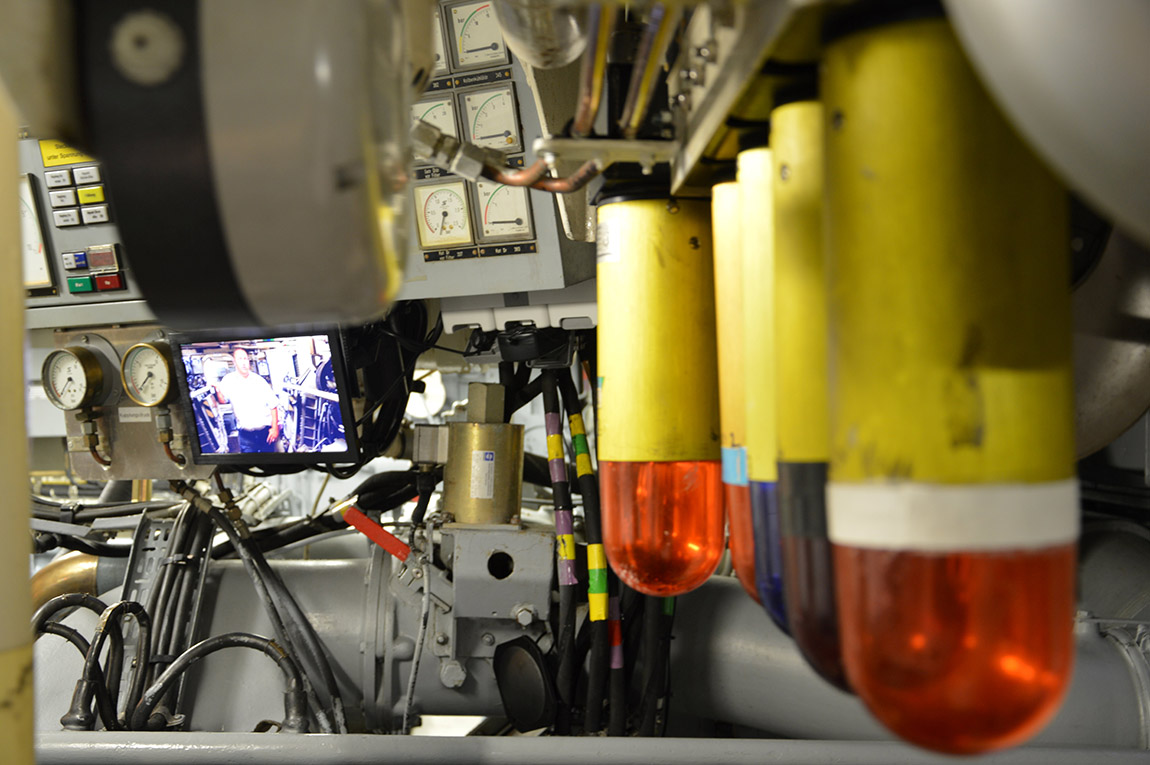 Forward engine room of S71 GEPARD. Photo: Deutsches Marinemuseum | Deutsches Marinemuseum: Welcome on board