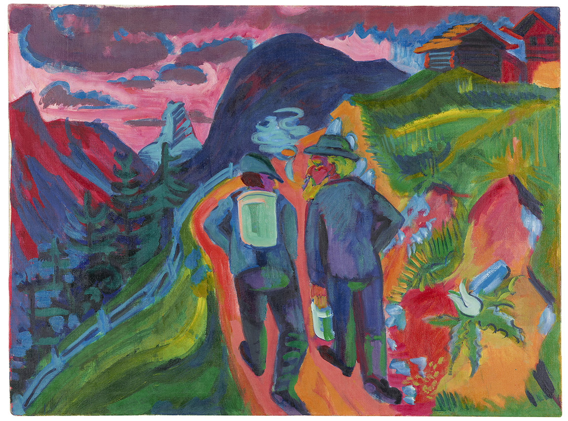Ernst Ludwig Kirchner, Alpweg nach dem Gewitter, 1923/24, LWL-Museum für Kunst und Kultur. Foto: LWL / Sabine Ahlbrand-Dornseif