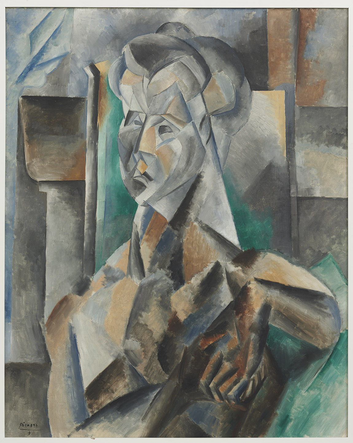 Pablo Picasso, Frau in Grün, 1909, Eindhoven, Van Abbemuseum. Foto: Peter Cox, Eindhoven. © Succession Picasso / VG Bild-Kunst, Bonn 2025