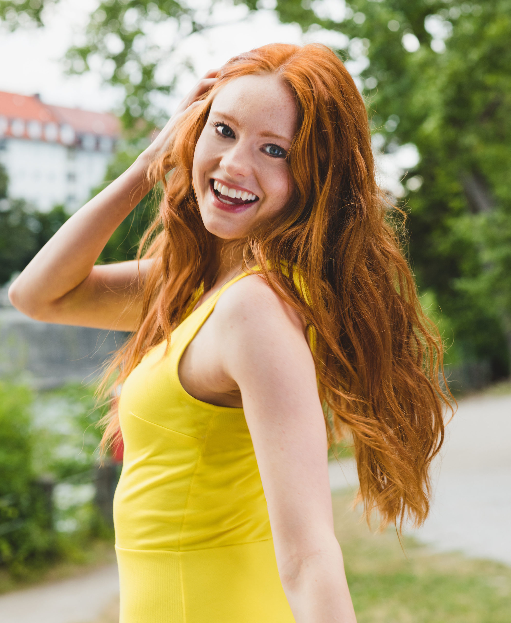 Barbara Meier is widely known as the pretty redhead with the friendly smile...