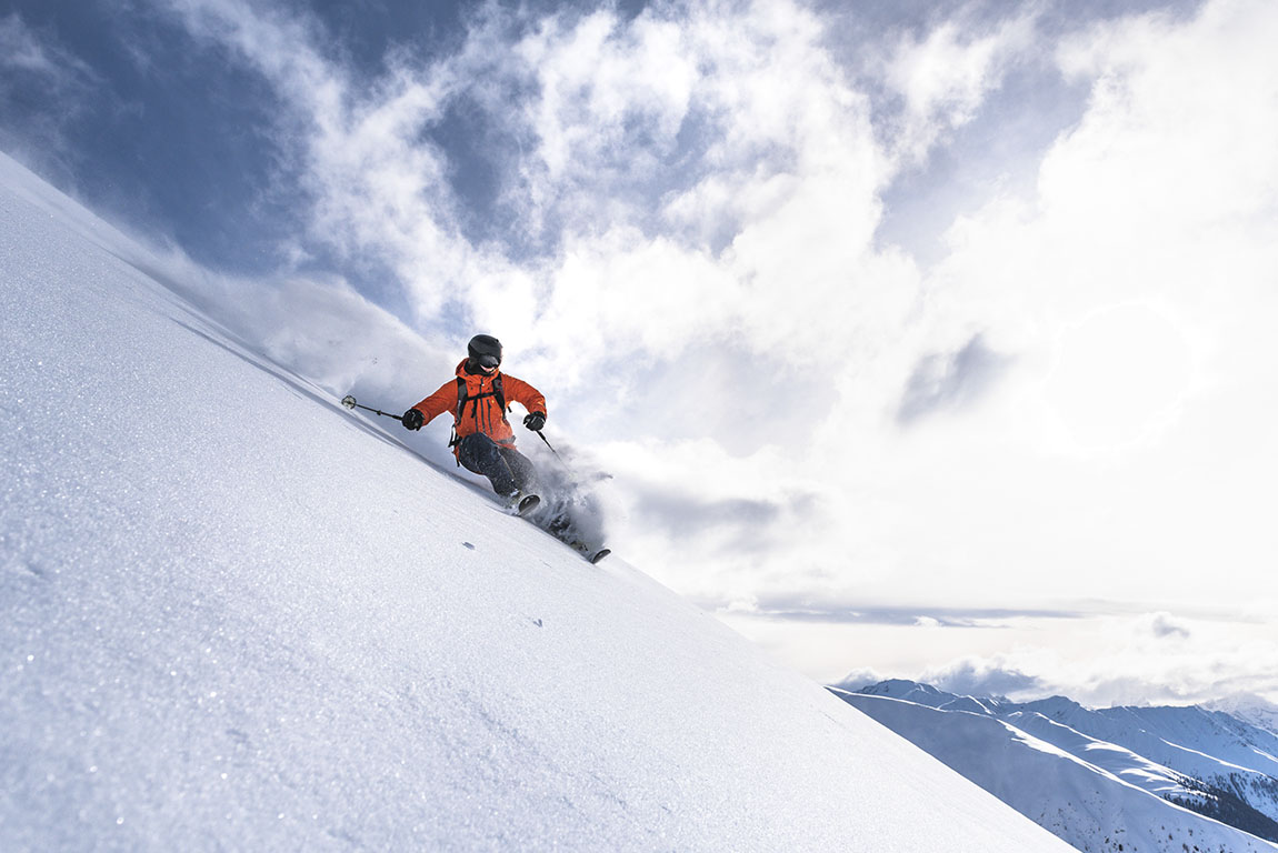 WINTER AT DAVOS KLOSTERS IN SWITZERLAND