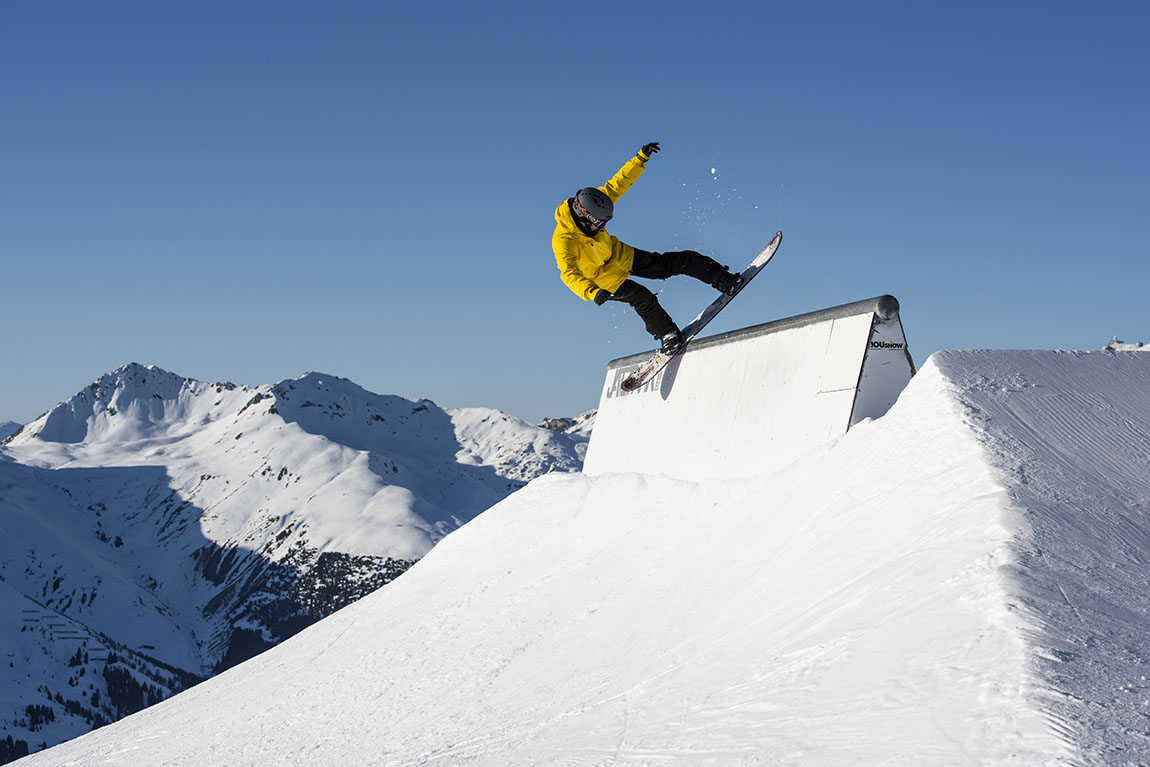 WINTER AT DAVOS KLOSTERS IN SWITZERLAND