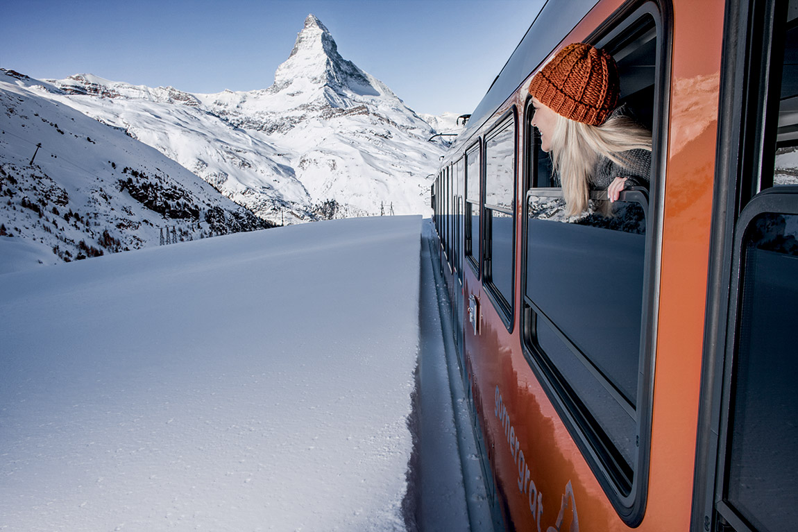 The Gornergrat Bahn: MOUNTAINS AND GLACIERS, AS FAR AS THE EYE CAN SEE