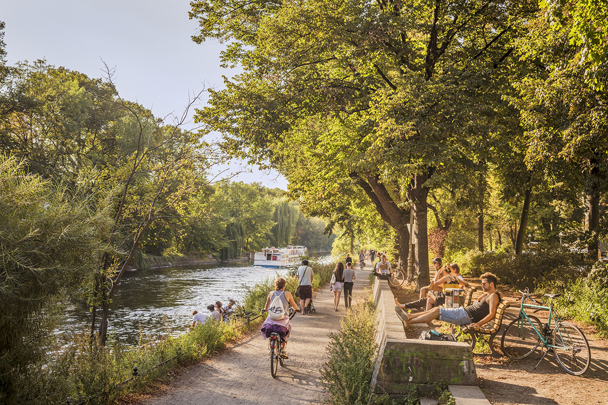 Berlin's Landwehrkanal. Photo: visitBerlin, Dagmar Schwelle