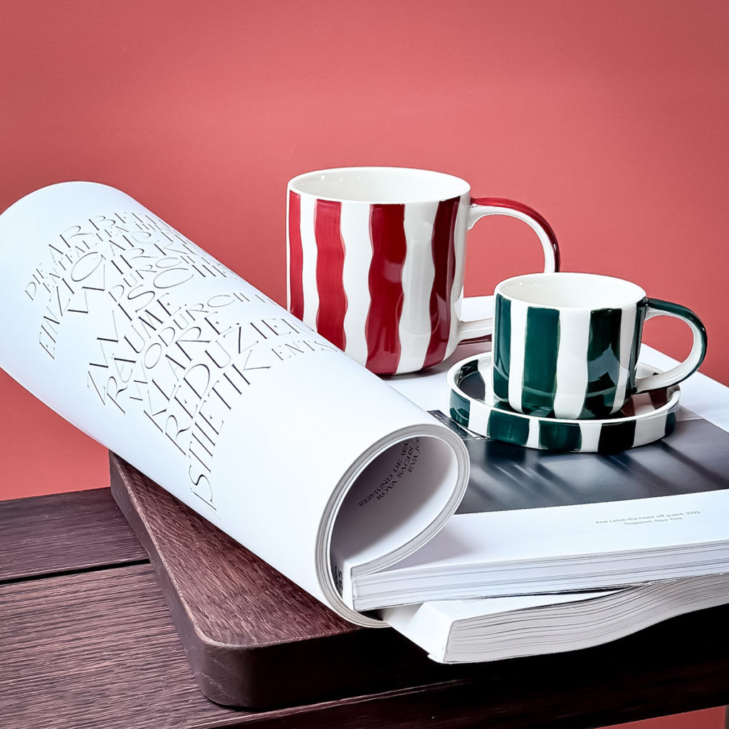 Studio Komo: Striped ceramics with cheerful vibes