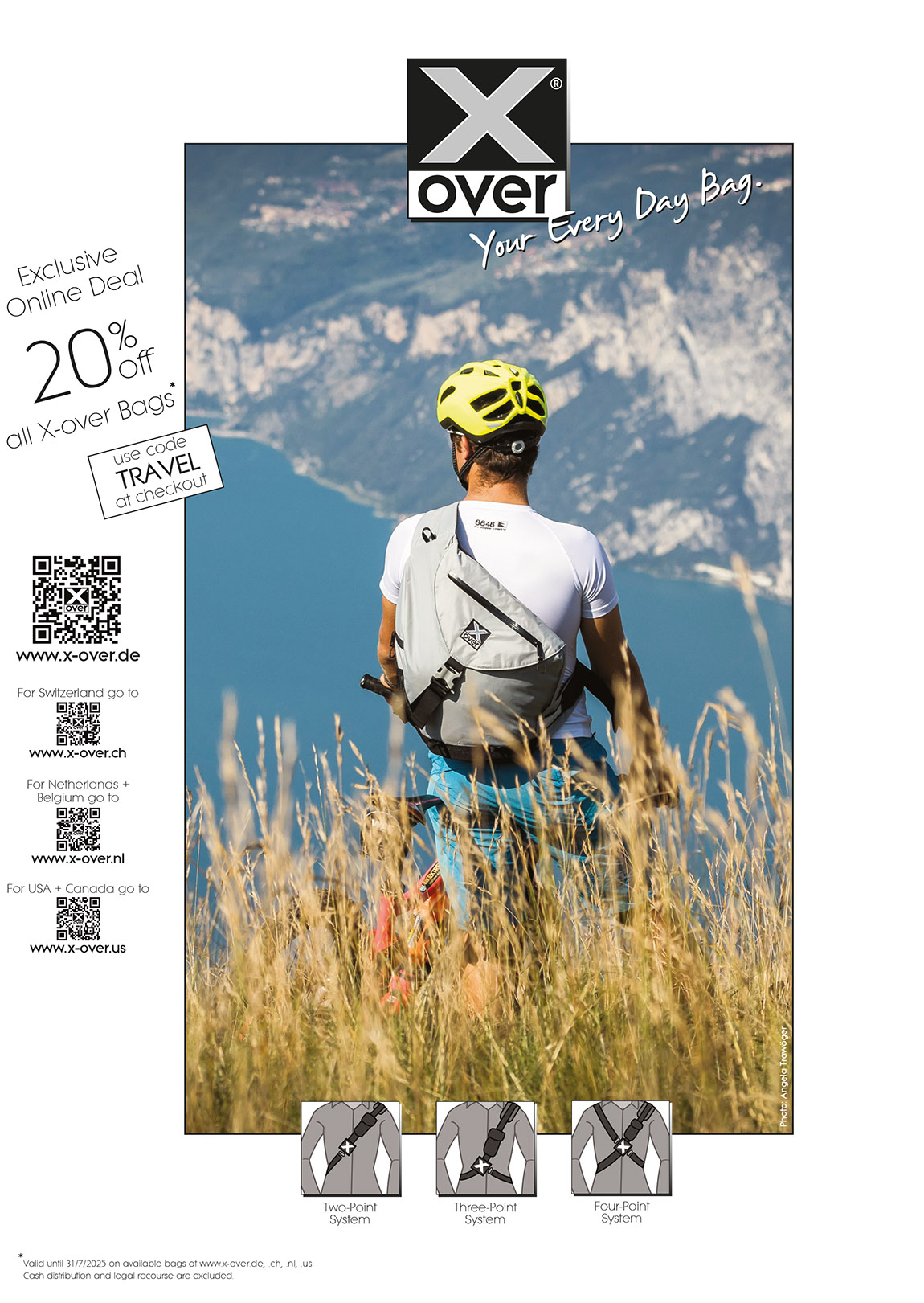 Timeless, stylish and functional X-over® BAGS