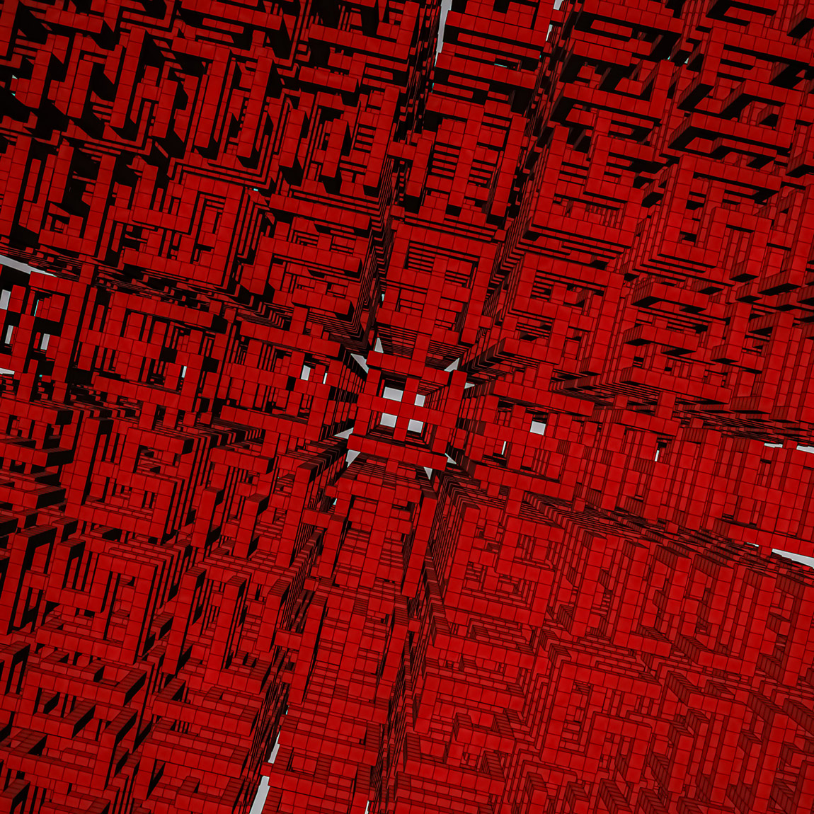 The winged architect | Unlimited 3d labyrinth (2025). © in-deed