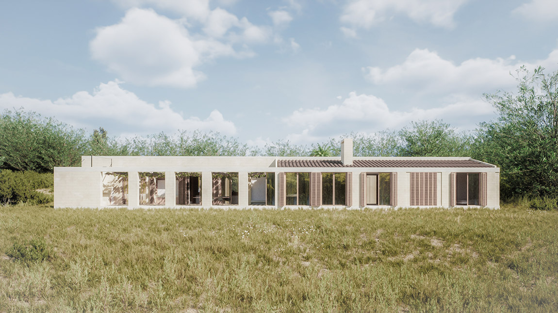 The winged architect | House in Petra (2021-ongoing). © archipoly