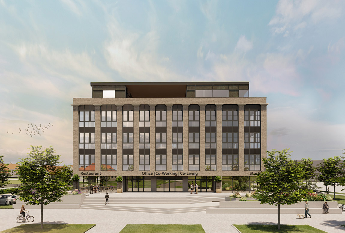 Visualisieurng Kühlhaus, Eingang Ost. | MUNDUS Immobilien: Richard Bohn gestaltet Zukunftsorte