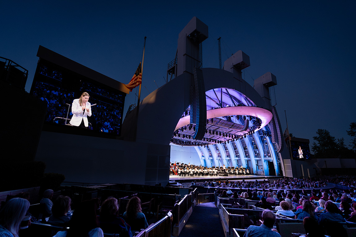 Anna Handler at her debut at the Hollywood Bowl in Los Angeles. Photo: Elizabeth Asher (LA Phil) | ANNA HANDLER – Orchestrating the future of classical music