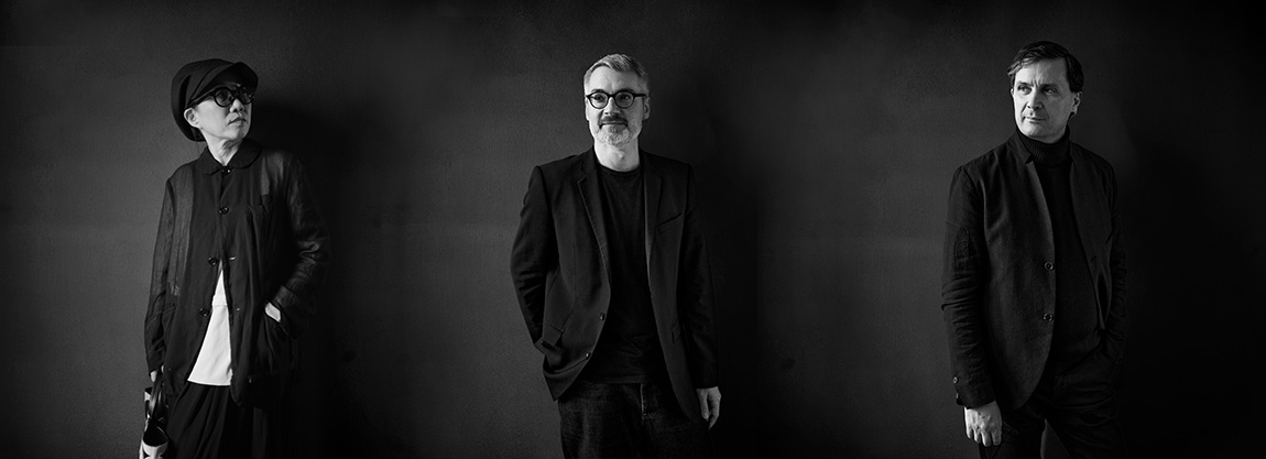 Left to Right: Hiromi Hosoya (Founding Partner), Alexander Kneer (Partner), Markus Schaefer (Founding Partner). Photo: Sayuri Murooka / Jos Schmid | Hosoya Schaefer Architects