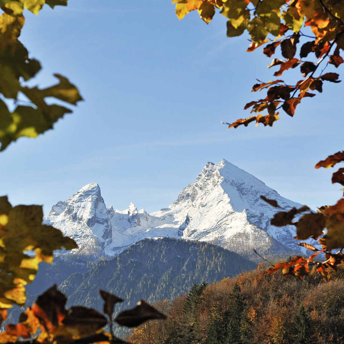  Almost overnight, the entire Watzmann massif was covered in fresh snow.