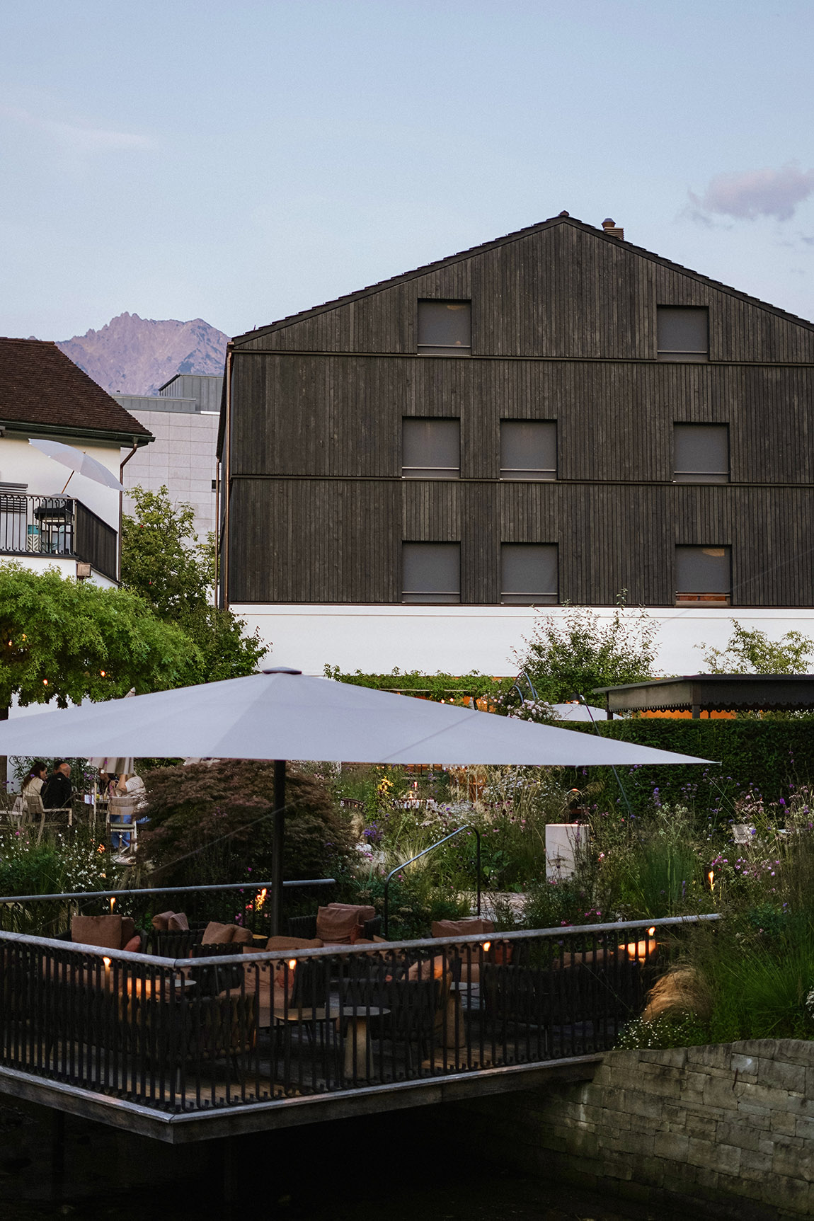 Garten des Gasthaus Traube. Foto: Juliet Havryliuk | Gasthaus Traube: Discover Werdenberg… and linger at the Traube