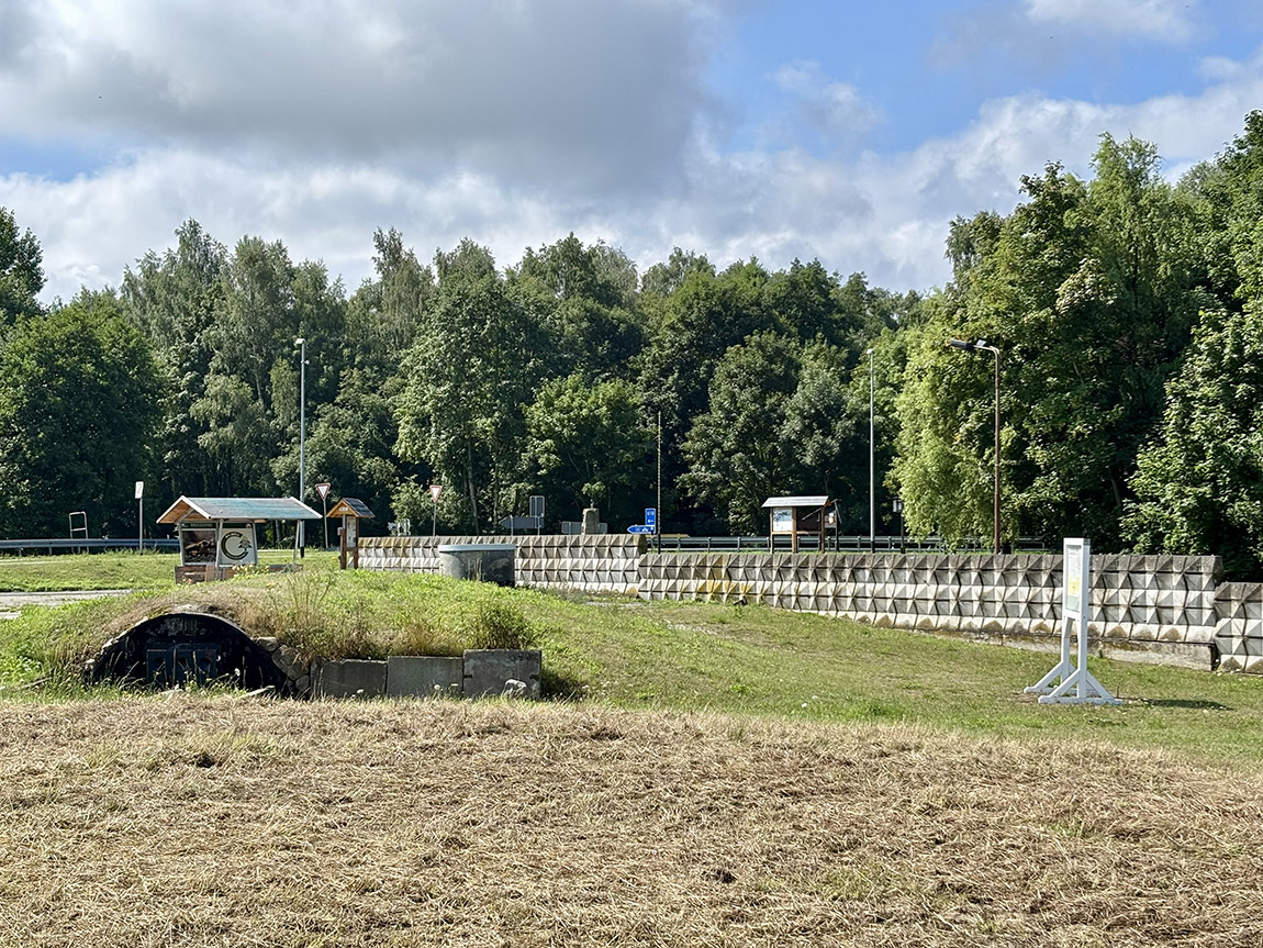 A preserved section of wall at Eckertal. | From iron curtain to green corridor