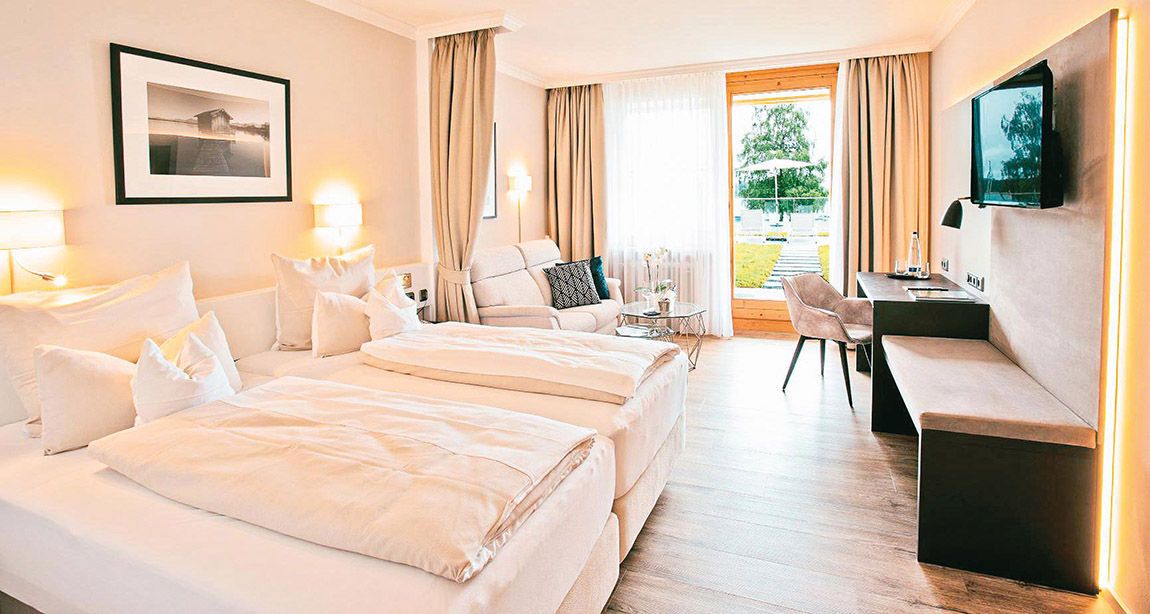 Room with a view.  | Yacht Hotel Chiemsee – relaxation and inspiration