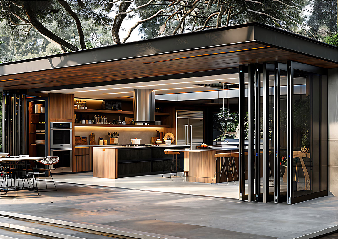 Folding door system. | GRUUS: The design soul of Italy