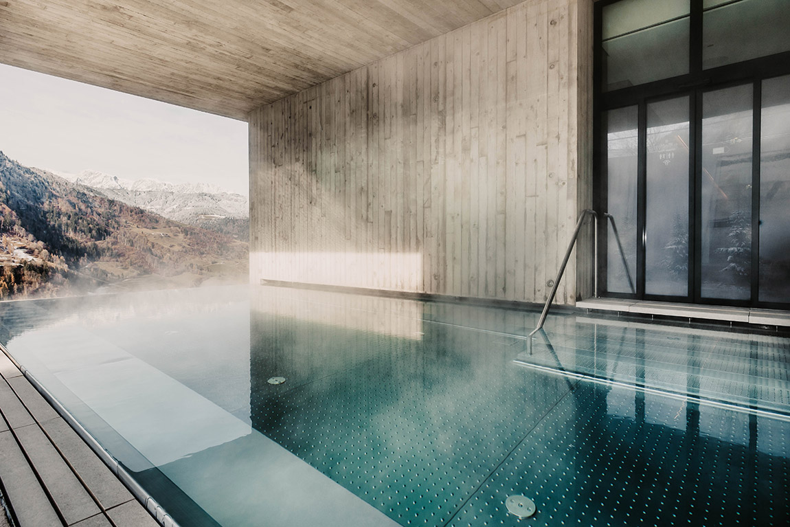 Onsen pool. | Hotel Oberforsthof: From ski paradise to wellness hotspot – Oberforsthof reinvents itself