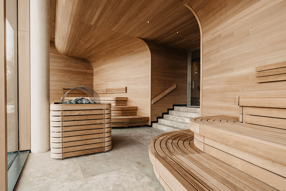 FinnSauna with panoramic view.