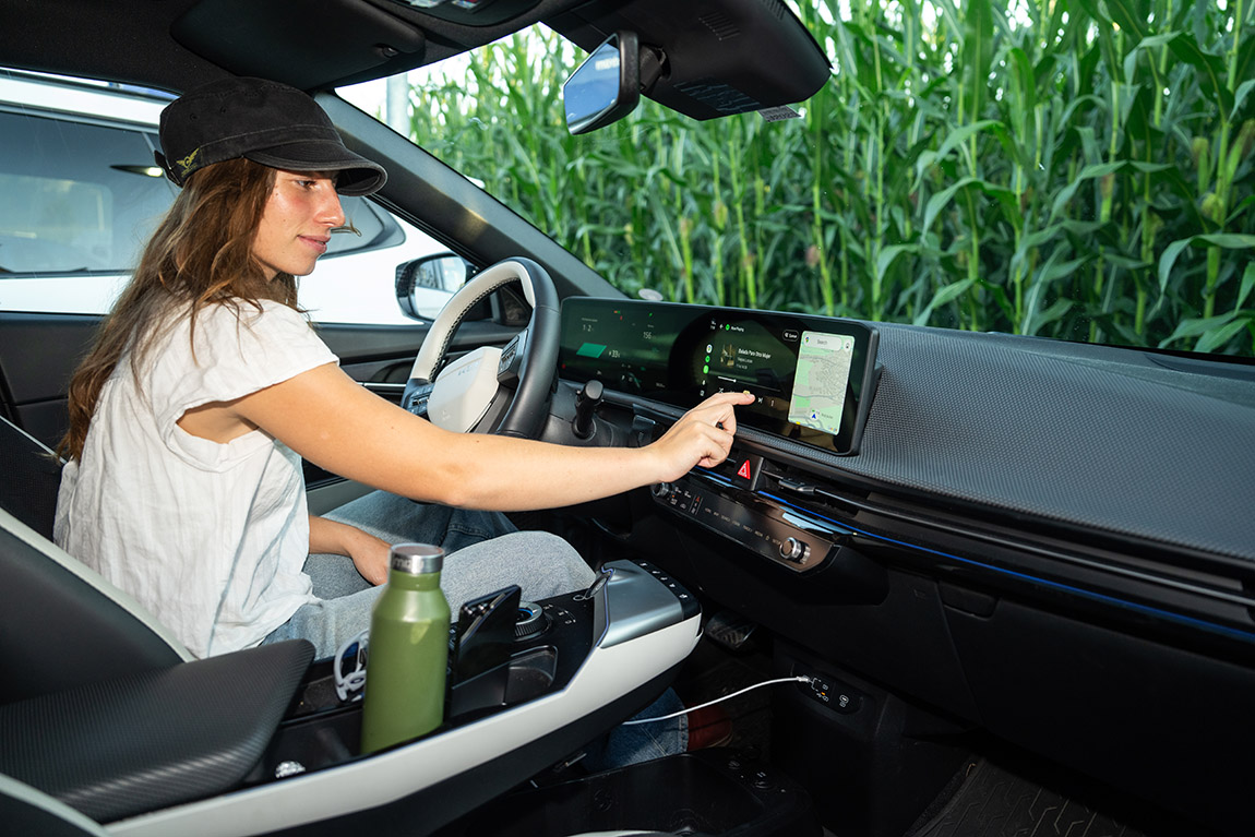 Routenplanung im Kia EV6. | KIA EV6: Bewegung, die inspiriert