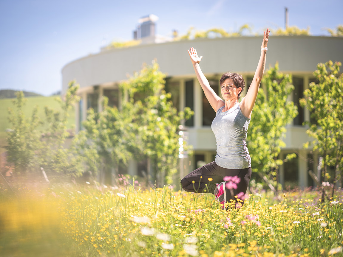 Balance und Bewusstsein. Foto: Resort Hof Weissbad