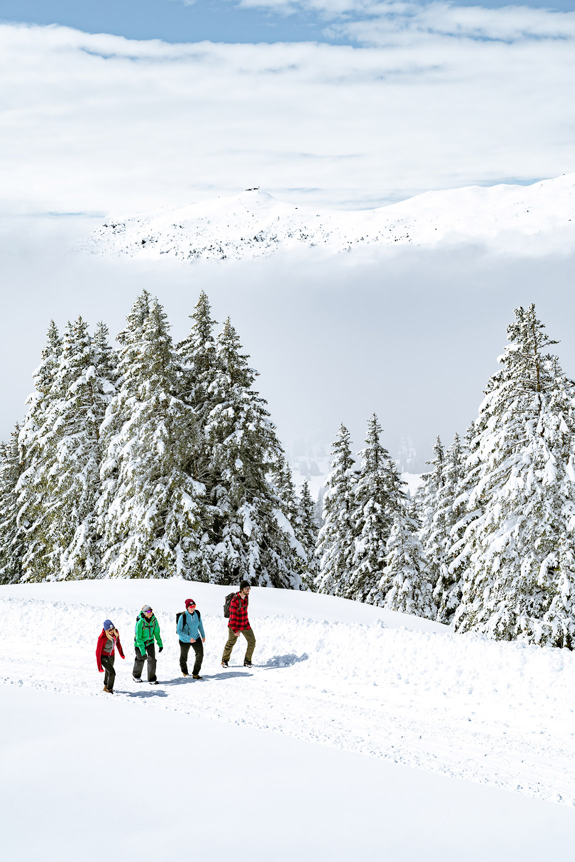 Winterwandern in Lenzerheide. Foto: Urban Engel | Lenzerheide – Skiing holiday in the world of wonders