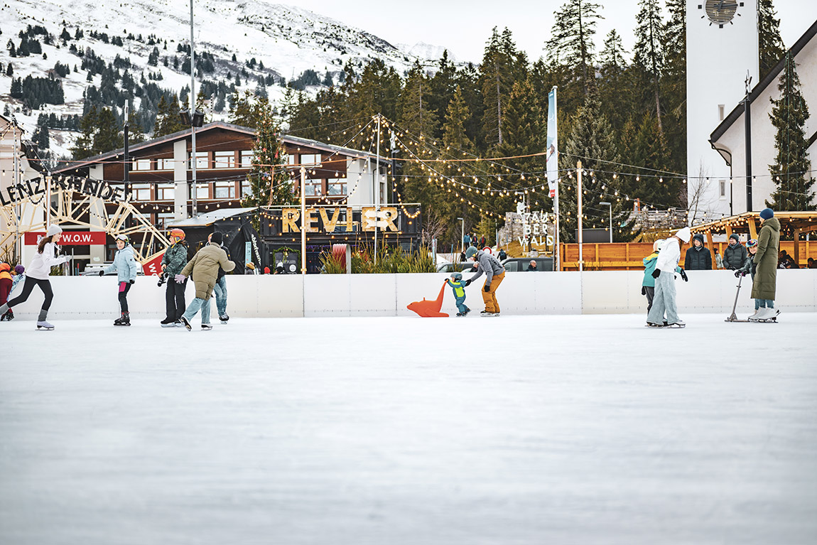 Eisfeld in Lenzerheide. Foto: Martin Osinga | Lenzerheide – Skiing holiday in the world of wonders