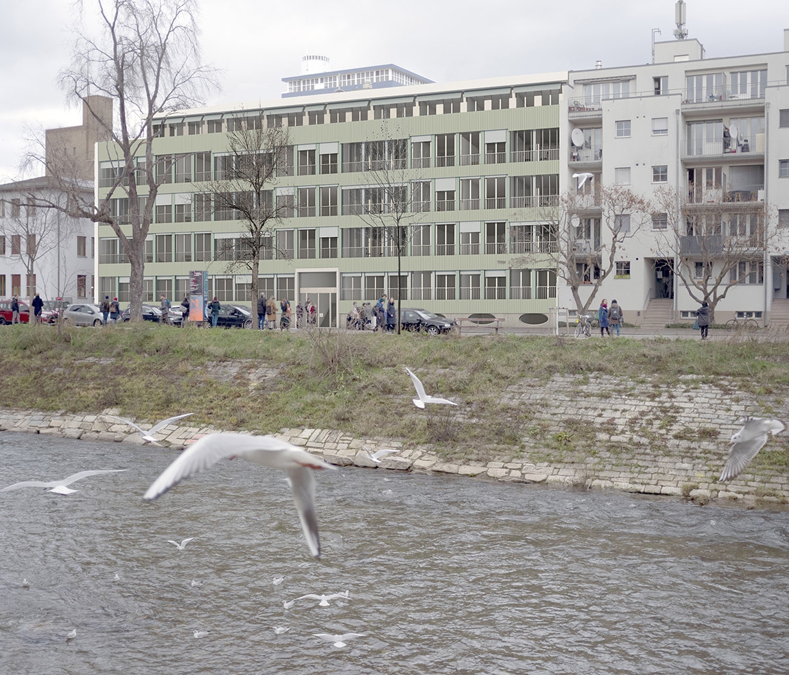 Basel: Gemeinschaftliches Wohnen und Arbeiten im ehemaligen Bürohaus. | STUDIO MHA – Reinterpreting the existing