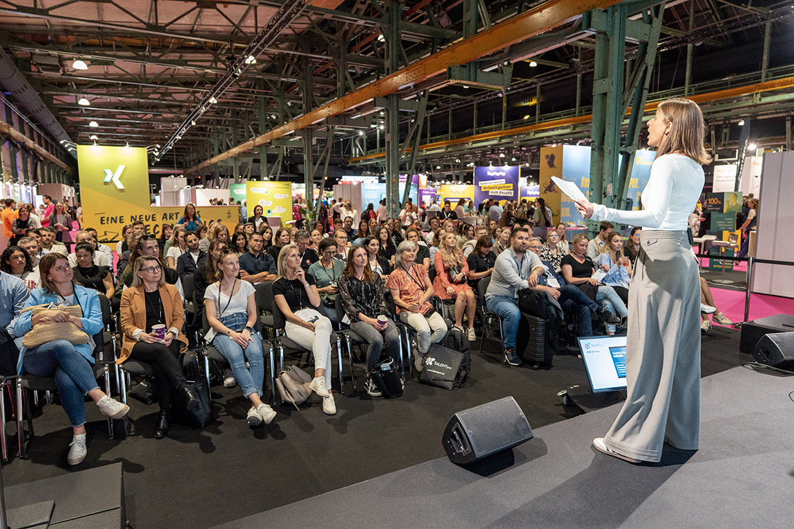 Christiane Stauffer bei der TALENTpro Messe. Foto: HRM