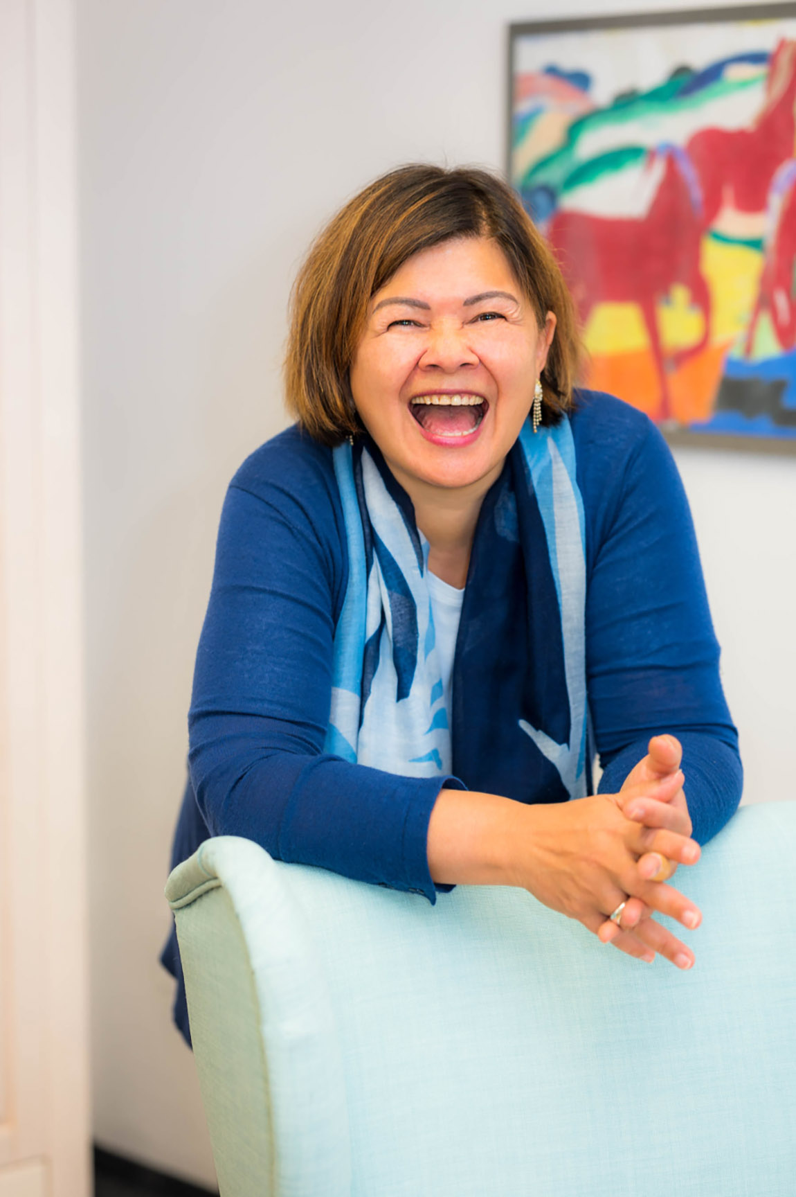 Laughter is not only allowed, it is encouraged – because laughter brings lightness to difficult moments. Photo: Thomas Dreier | Lebensschau Coaching: from crisis to a good life