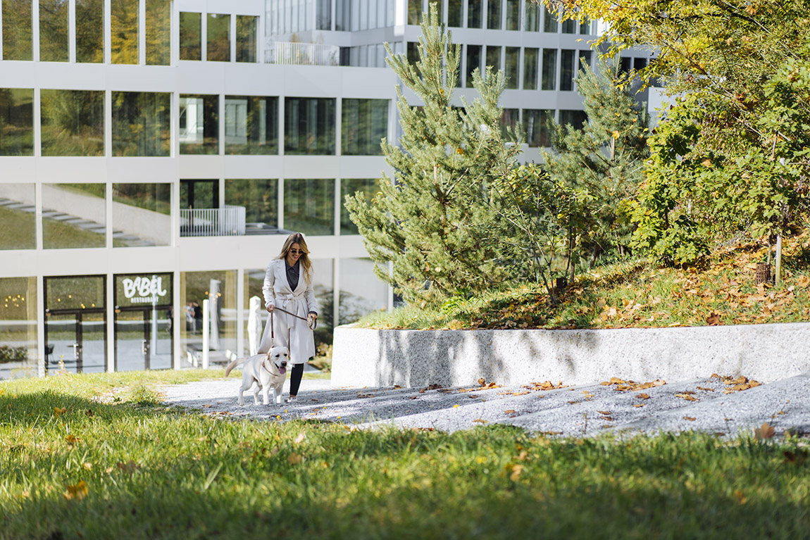 A stroll through Circle Park. Photo: Hyatt Regency Zurich Airport The Circle | An all-in-one approach: Hyatt’s integrated event concept at The Circle