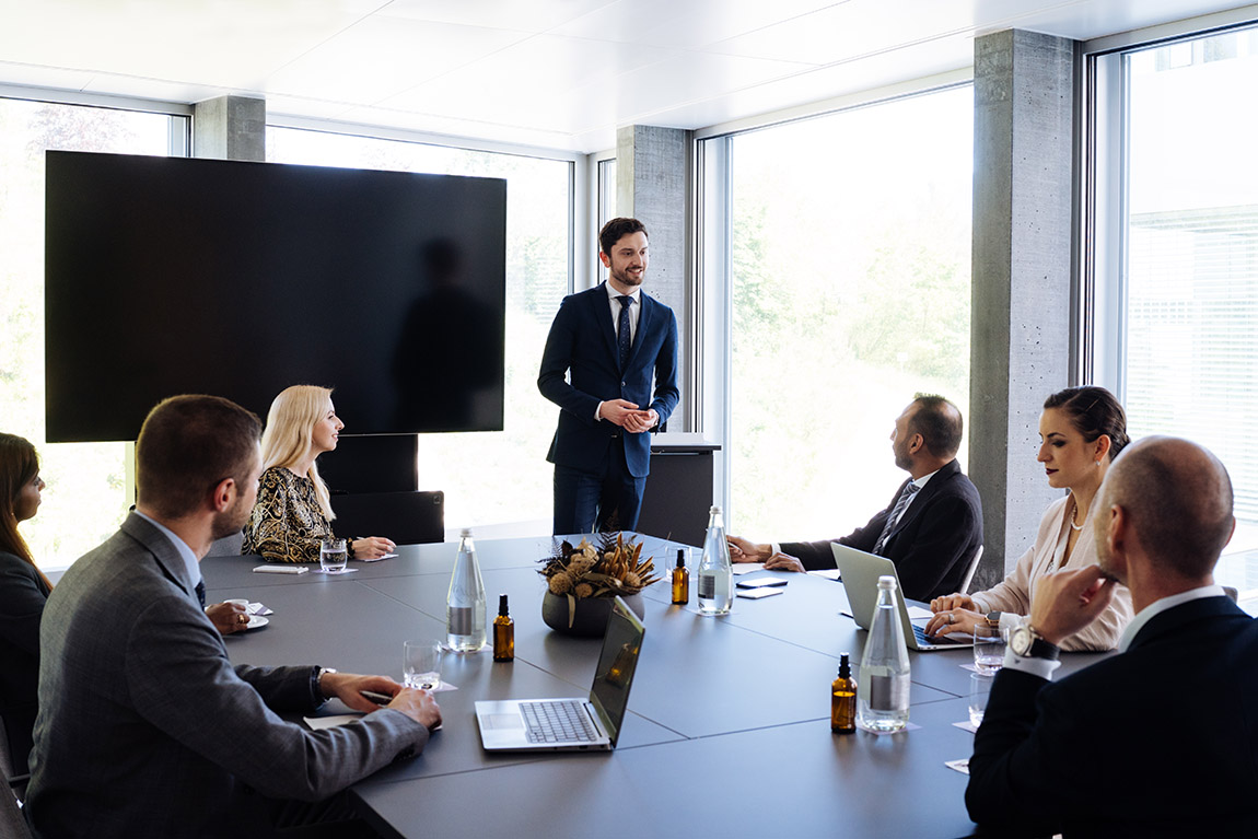 Business Meeting im Circle Convention Center. Foto: The Circle Convention Center Zurich Airport. | An all-in-one approach: Hyatt’s integrated event concept at The Circle
