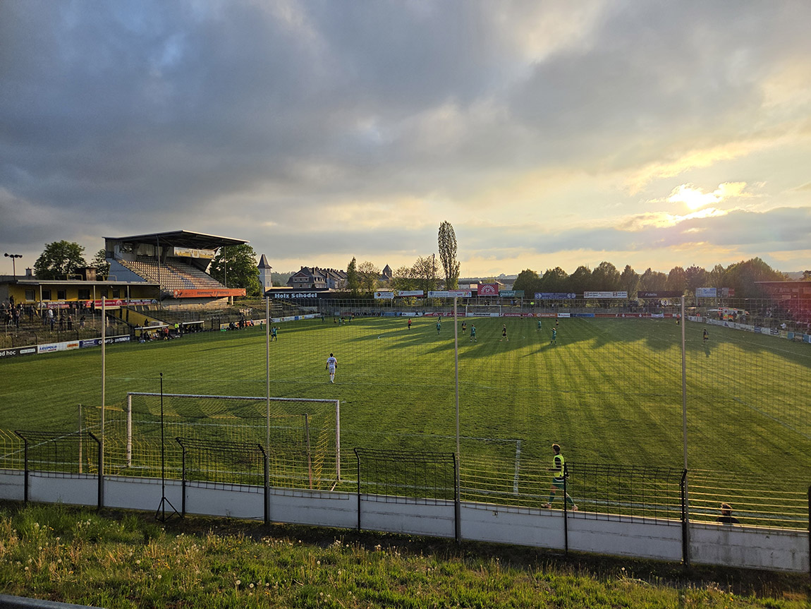 Stadium Grüne Au, Hof. | From amateur football to the Bundesliga