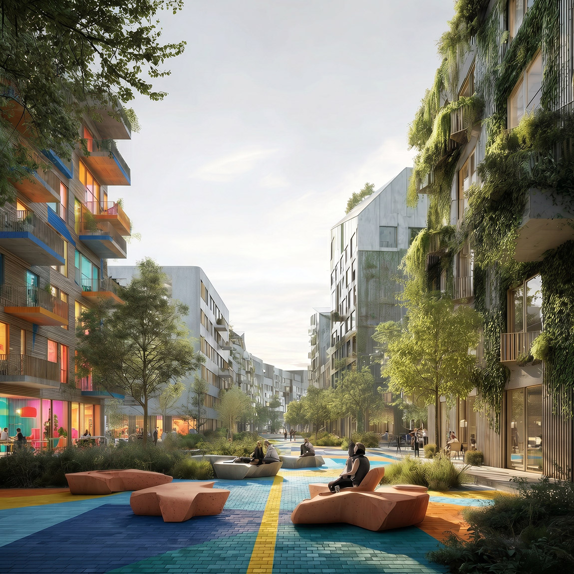 Visions for our future cities – by 2050 our cities will store more carbon than they emit. | New Digital Craft: The Building Material of the Future? Tackling Climate Change Through Material Innovations