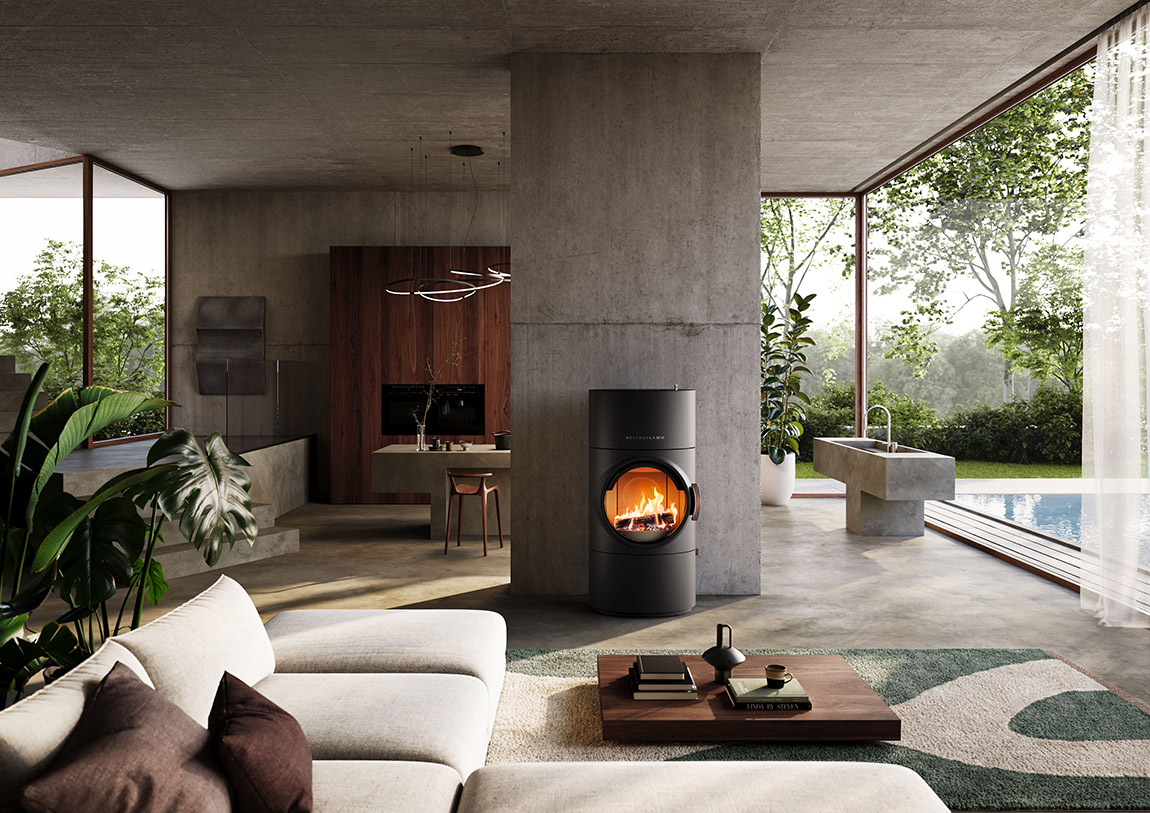 Clou Xtra – rundum außergewöhnlich in Design und Technik. | Austroflamm: Stove design