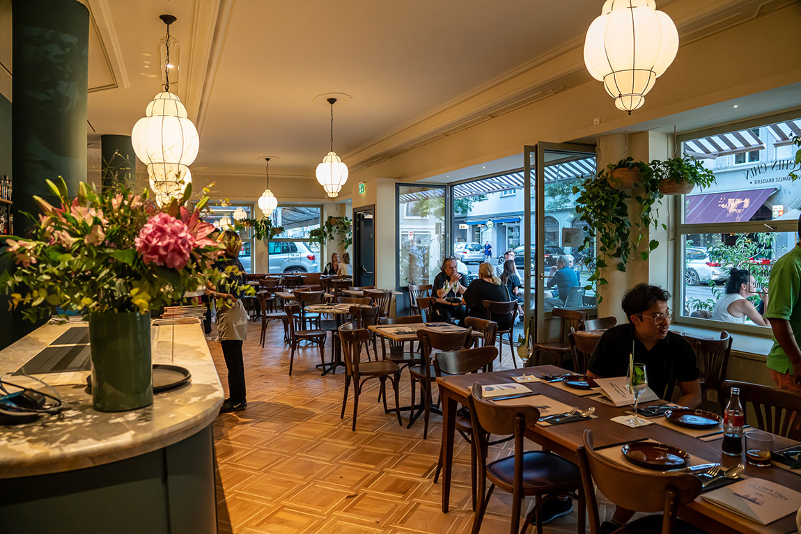 Interior of the Co Chin Chin Brasserie. | Saigon meets Zurich: Diverse, modern, and surprising
