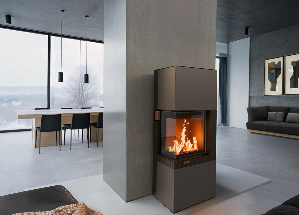 Kamiba 59 besticht durch eine besonders kompakte Bauweise. | Austroflamm: Stove design