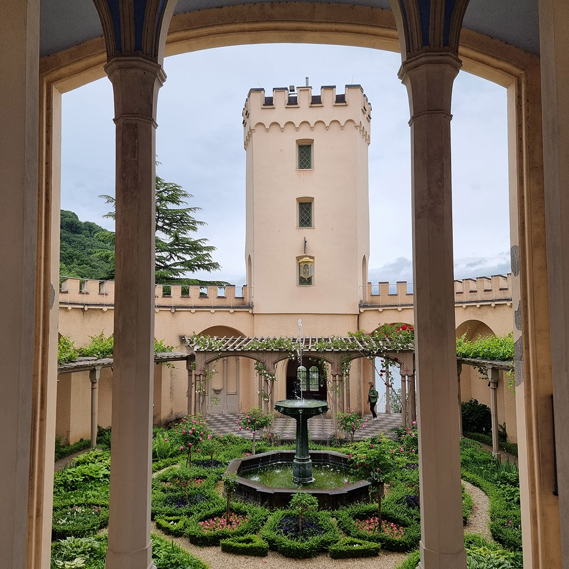 Garden of Stolzenfels castle. Photo: Wibke Carter | A weekend at the Confluence: Koblenz