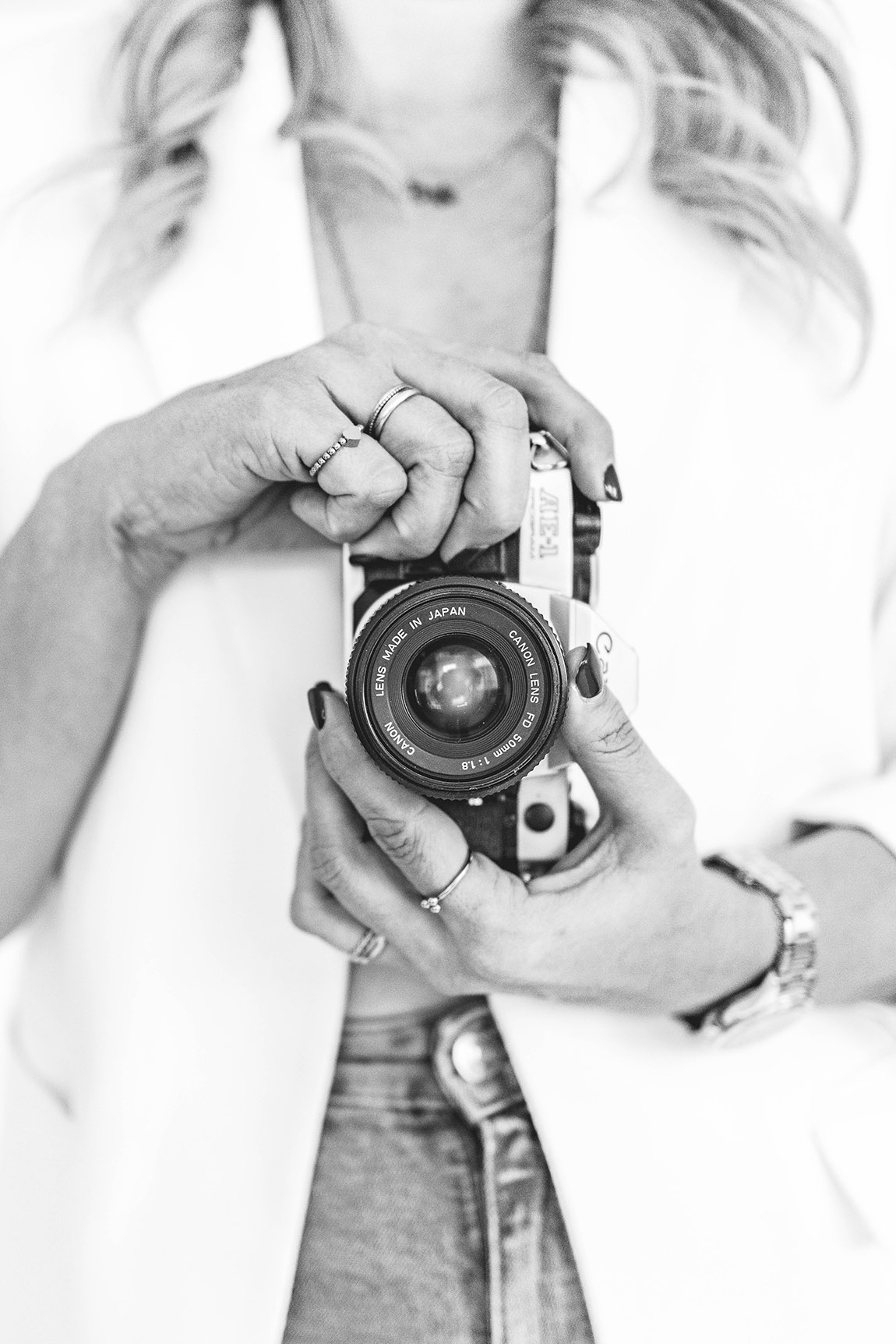 Detailfoto Kamera. | Manuela Baum: Personal branding photography with a mission