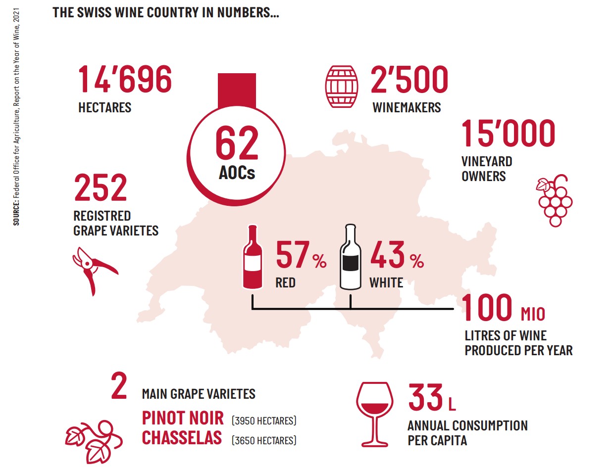 Photo © www.swisswine.com | Colour explosion: Autumn in Switzerland’s vineyards